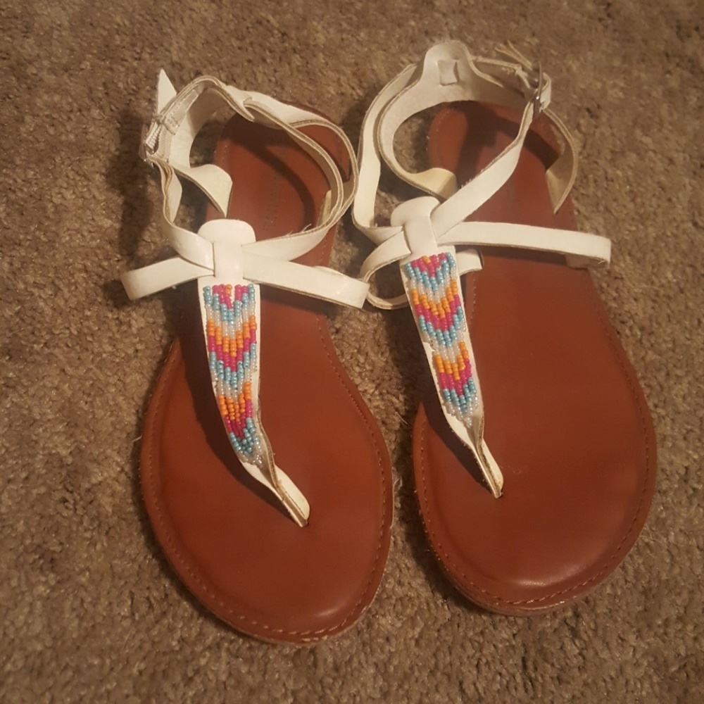 Multicolor strappy sandals